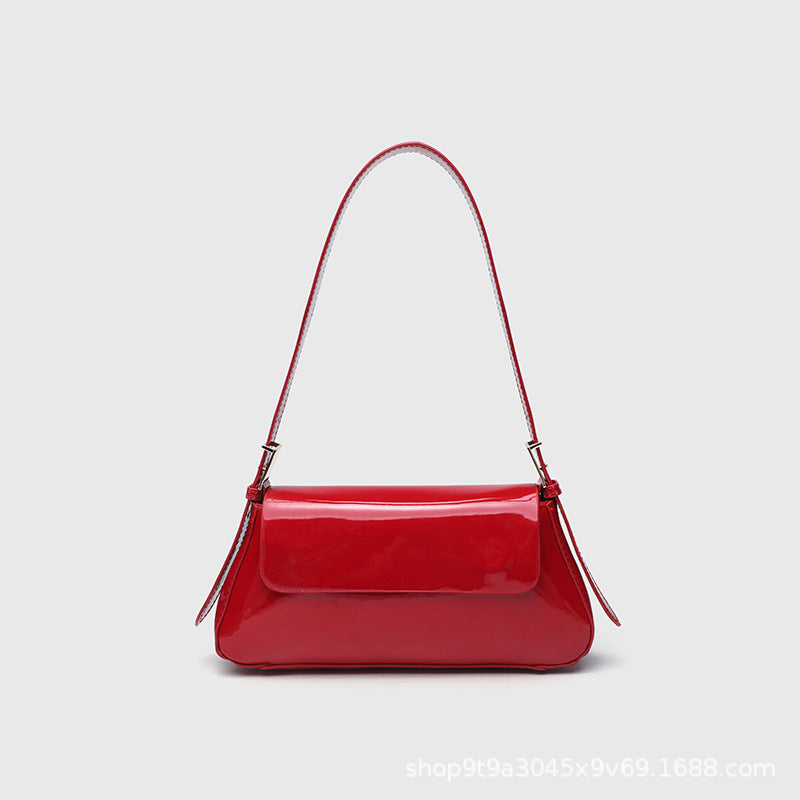 Cross-Border Women's Bag 2026 New Versatile Underarm Bag Casual Urban Style Single Shoulder Simple Small Bag Flap Bag Crossbody Bag