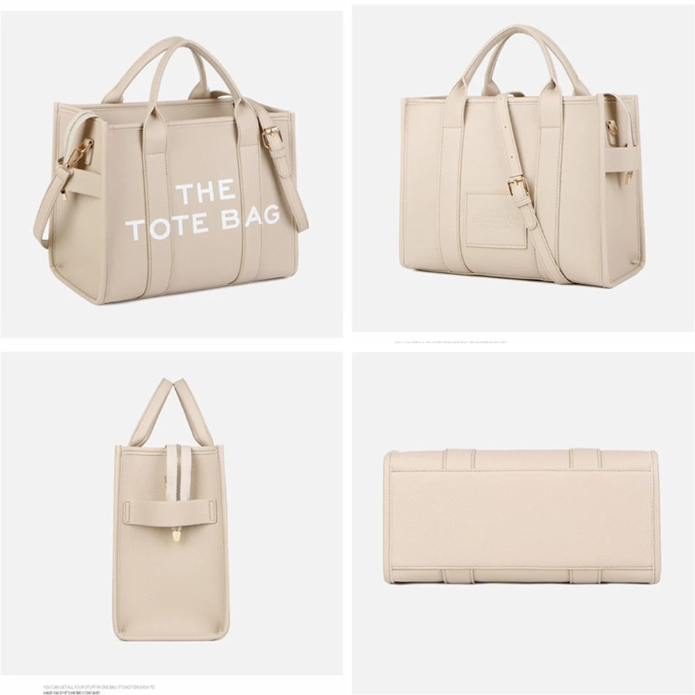 2025 New Printed Simple Tote Bag Large Capacity Letter Handbag Women's Underarm Bag Fashion Shoulder Crossbody Bag