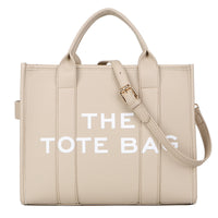 Women's Bag Cross-Border New Tote Bag Wholesale Pu Letter Handbag Simple Casual Crossbody Bag Large Capacity Women's Bag