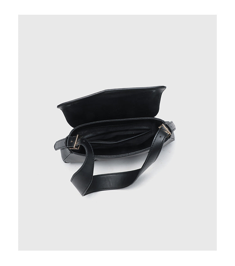 Cross-Border Women's Bag 2026 New Versatile Underarm Bag Casual Urban Style Single Shoulder Simple Small Bag Flap Bag Crossbody Bag