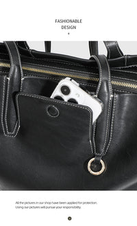 2024 Summer New Niche High-end Retro Shoulder Tote Bag Large Capacity Commuter Portable Briefcase