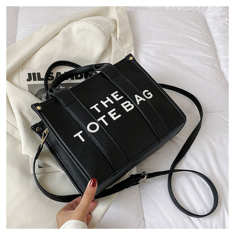 2025 New Printed Simple Tote Bag Large Capacity Letter Handbag Women's Underarm Bag Fashion Shoulder Crossbody Bag