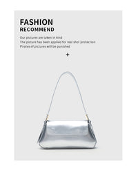 Cross-Border Women's Bag 2026 New Versatile Underarm Bag Casual Urban Style Single Shoulder Simple Small Bag Flap Bag Crossbody Bag