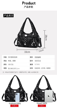 Cross-border Explosions Foreign Trade Women's Bag European and American Women's Bag Trendy Large Capacity Single Room Bag Portable Crossbody Bag Women's Bag Wholesale