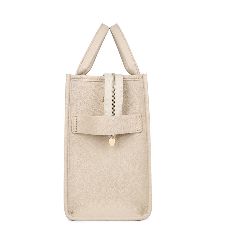 Women's Bag Cross-Border New Tote Bag Wholesale Pu Letter Handbag Simple Casual Crossbody Bag Large Capacity Women's Bag