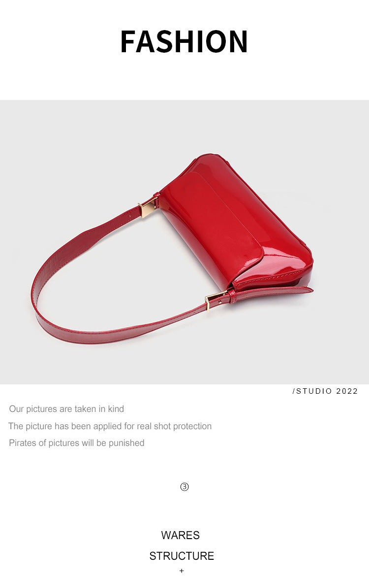Cross-Border Women's Bag 2026 New Versatile Underarm Bag Casual Urban Style Single Shoulder Simple Small Bag Flap Bag Crossbody Bag