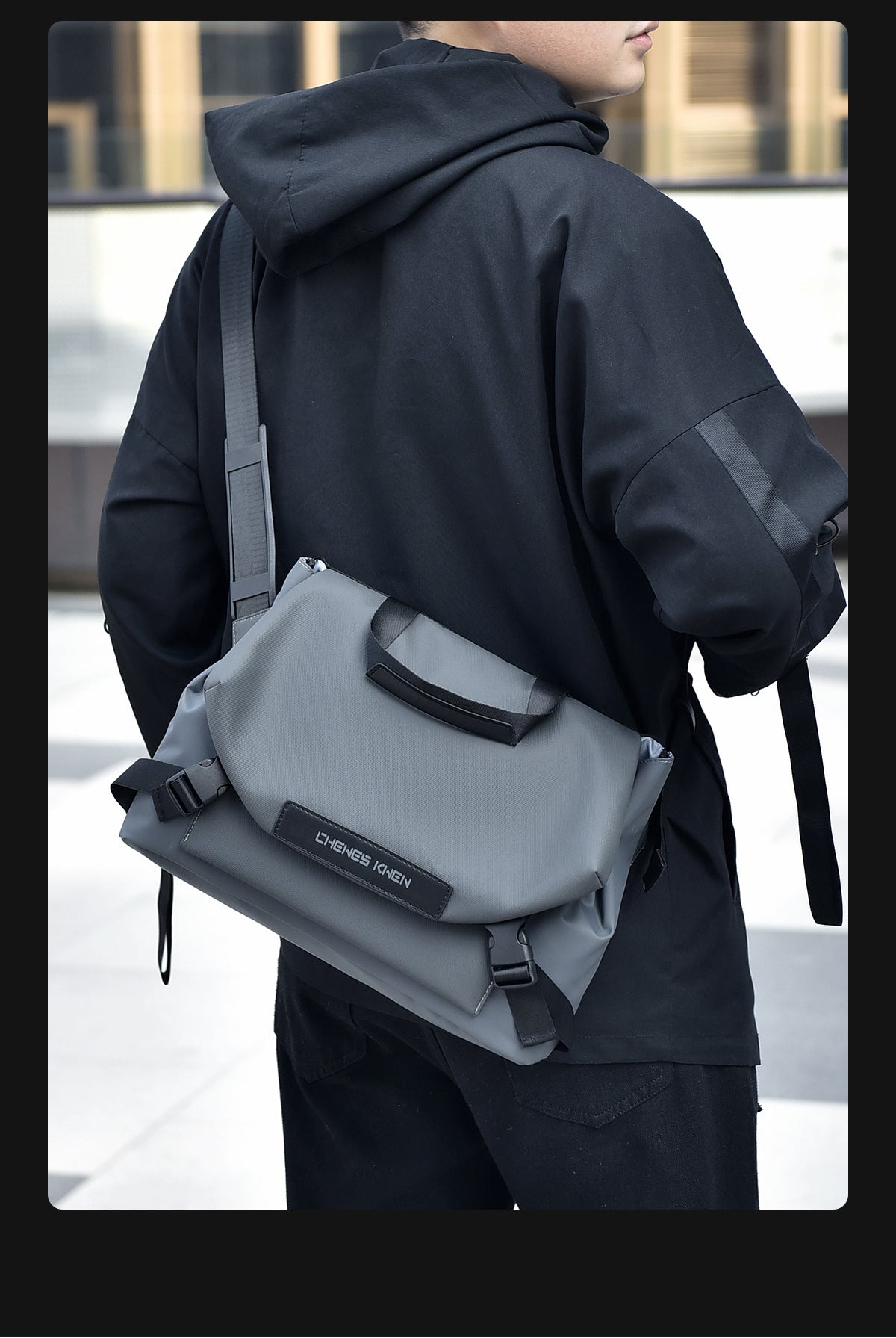Cross-border Men's Crossbody Bag General Bag Large Capacity Functional Sports Shoulder Bag Trendy Brand Business Backpack