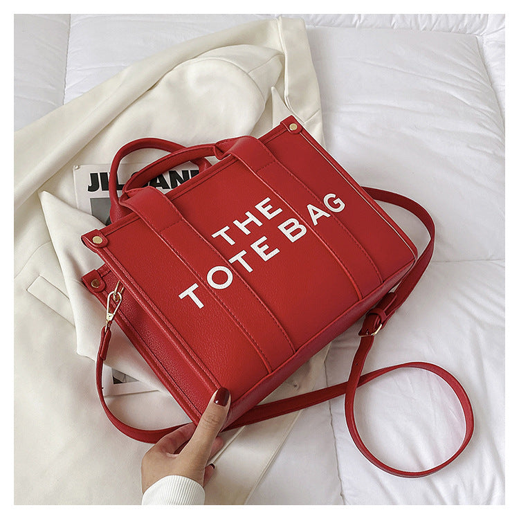 2025 New Printed Simple Tote Bag Large Capacity Letter Handbag Women's Underarm Bag Fashion Shoulder Crossbody Bag