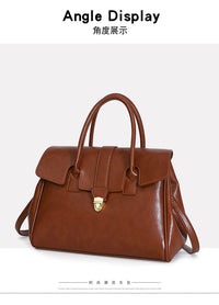 2025 New Style Large Capacity Official Document Tote Bag Retro Texturistic Tote Bag Single Shoulder Hand Bag Women's handbags Bag