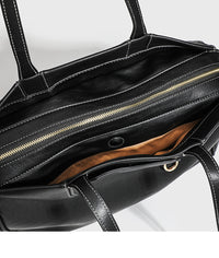 2024 Summer New Niche High-end Retro Shoulder Tote Bag Large Capacity Commuter Portable Briefcase