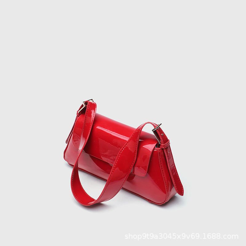 Cross-Border Women's Bag 2026 New Versatile Underarm Bag Casual Urban Style Single Shoulder Simple Small Bag Flap Bag Crossbody Bag