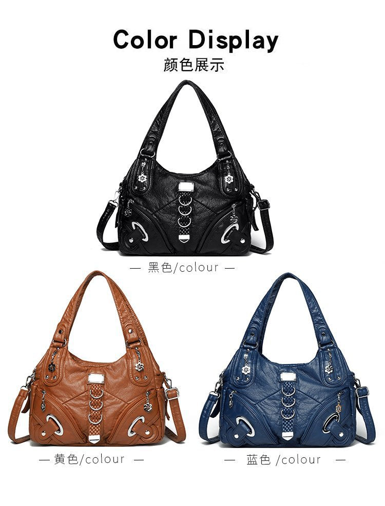 Cross-border Explosions Foreign Trade Women's Bag European and American Women's Bag Trendy Large Capacity Single Room Bag Portable Crossbody Bag Women's Bag Wholesale