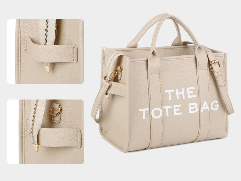 2025 New Printed Simple Tote Bag Large Capacity Letter Handbag Women's Underarm Bag Fashion Shoulder Crossbody Bag