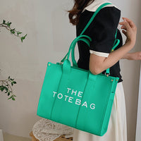 2025 New Printed Simple Tote Bag Large Capacity Letter Handbag Women's Underarm Bag Fashion Shoulder Crossbody Bag