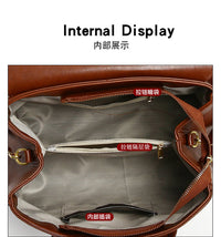 2025 New Style Large Capacity Official Document Tote Bag Retro Texturistic Tote Bag Single Shoulder Hand Bag Women's handbags Bag