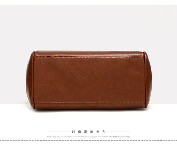 2025 New Style Large Capacity Official Document Tote Bag Retro Texturistic Tote Bag Single Shoulder Hand Bag Women's handbags Bag
