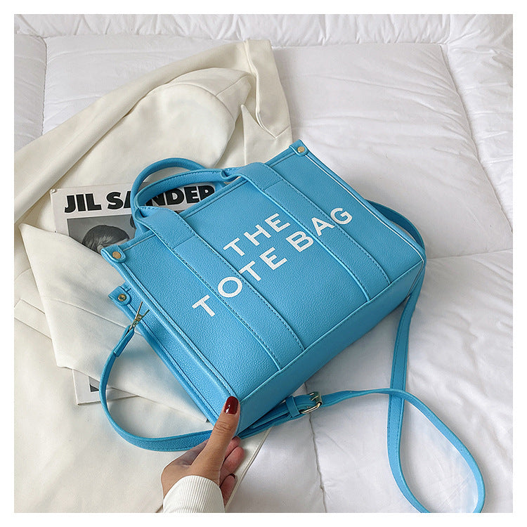 2025 New Printed Simple Tote Bag Large Capacity Letter Handbag Women's Underarm Bag Fashion Shoulder Crossbody Bag