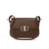 Two-Layer Cowhide Bag for Women 2025 Popular Fashion Small Square Bag Mobile Phone Bag Versatile Women's Shoulder Crossbody Bag