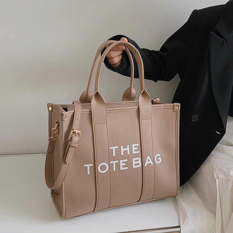 2025 New Printed Simple Tote Bag Large Capacity Letter Handbag Women's Underarm Bag Fashion Shoulder Crossbody Bag