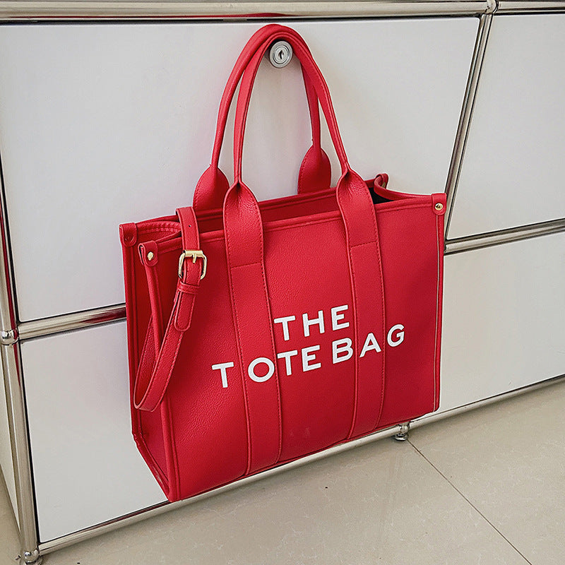 2025 New Printed Simple Tote Bag Large Capacity Letter Handbag Women's Underarm Bag Fashion Shoulder Crossbody Bag
