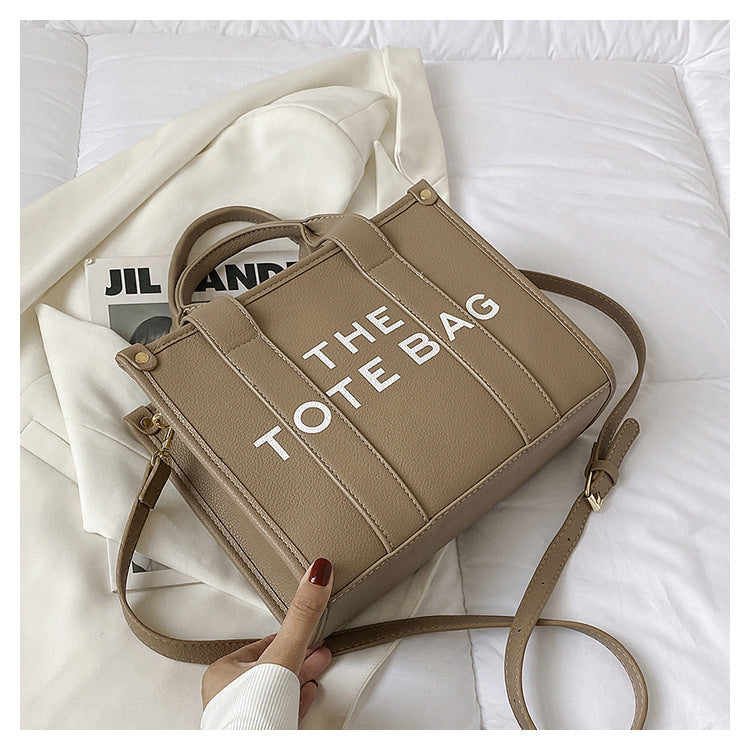 2025 New Printed Simple Tote Bag Large Capacity Letter Handbag Women's Underarm Bag Fashion Shoulder Crossbody Bag