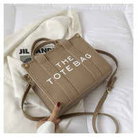 2025 New Printed Simple Tote Bag Large Capacity Letter Handbag Women's Underarm Bag Fashion Shoulder Crossbody Bag