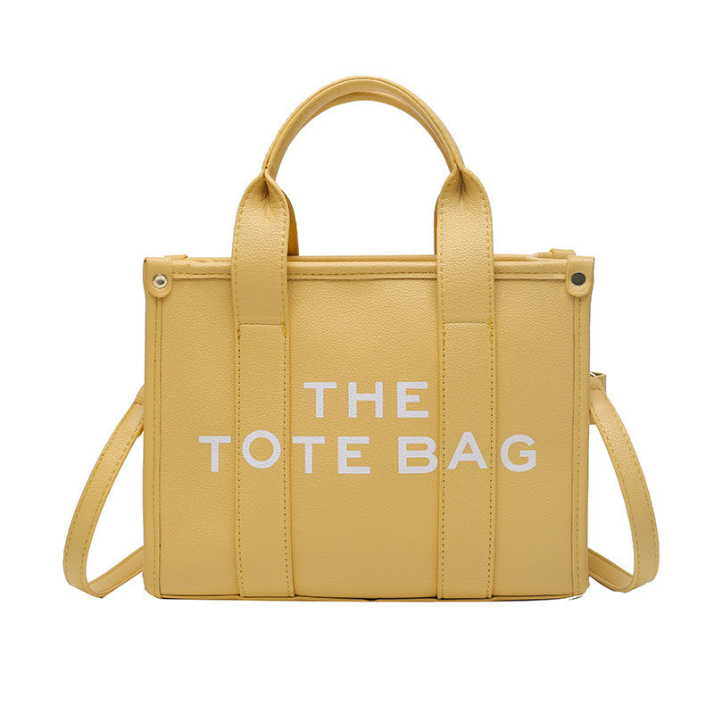2025 New Printed Simple Tote Bag Large Capacity Letter Handbag Women's Underarm Bag Fashion Shoulder Crossbody Bag