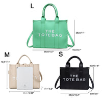 2025 New Printed Simple Tote Bag Large Capacity Letter Handbag Women's Underarm Bag Fashion Shoulder Crossbody Bag