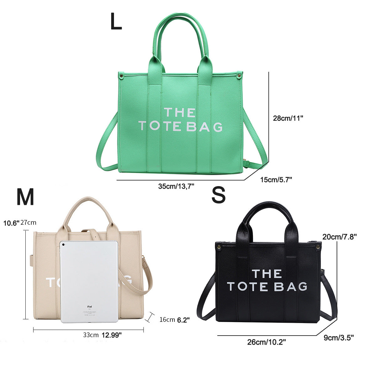 2025 New Printed Simple Tote Bag Large Capacity Letter Handbag Women's Underarm Bag Fashion Shoulder Crossbody Bag
