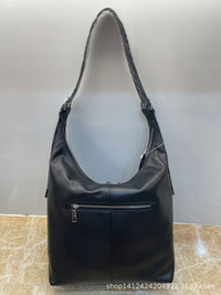 Large-Capacity Women's Shoulder Bucket Bag, Versatile Tote Bag, Fashionable Crossbody Bag, Genuine Leather Women's Handbag